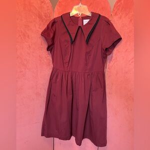 Tuesday of California | Double Dagger Dress | Burgundy